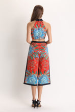 Load image into Gallery viewer, orange patterned two piece set sample sale