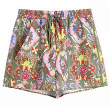 Load image into Gallery viewer, Abstract Retro patterned runner shorts sample sale