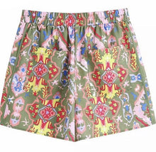 Load image into Gallery viewer, Abstract Retro patterned runner shorts sample sale