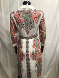 pleated paisley dress  NOW £35