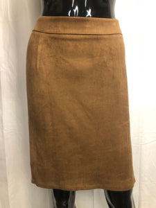 Suedette brown skirt  sample sale