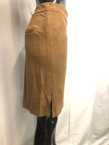 Suedette brown skirt  sample sale