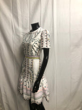Load image into Gallery viewer, white embroidered mini dress NOW £35