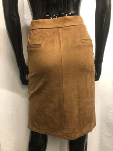 Suedette brown skirt  sample sale