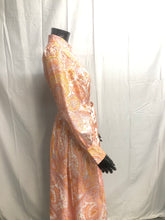Load image into Gallery viewer, Peach Paisley midi dress  NOW £35