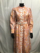 Load image into Gallery viewer, Peach Paisley midi dress  NOW £35