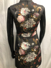 Load image into Gallery viewer, Black floral high neck sleeveless dress   NOW £35