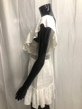 Load image into Gallery viewer, white v neck dress sample sale