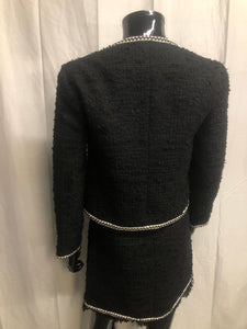black and white suit set  sample sale