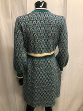 Load image into Gallery viewer, Teal patterned knitted dress  sample sale