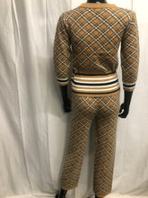 Load image into Gallery viewer, Brown patterned with sequin leisurewear set  sample sale