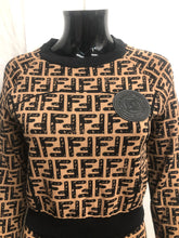 Load image into Gallery viewer, Brown F logo loungewear set sample sale