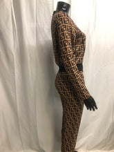 Load image into Gallery viewer, Brown F logo loungewear set sample sale