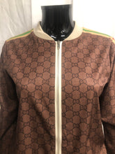 Load image into Gallery viewer, Brown and racer stripe leisurewear set  sample sale