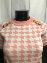 Load image into Gallery viewer, pink dogtooth two piece set sample sale