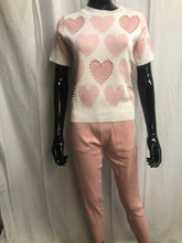 Load image into Gallery viewer, Pink heart loungewear set sample sale