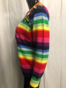 rainbow jumper with motif sample sale