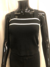 Load image into Gallery viewer, black and white knitted 3 piece set sample sale