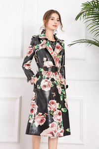 Bed of roses trench coat
