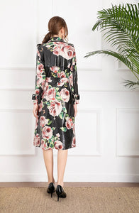 Bed of roses trench coat