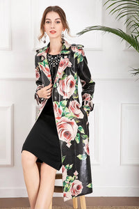 Bed of roses trench coat