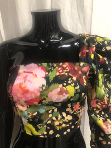 one shoulder floral pattern top sample sale £35
