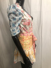 Load image into Gallery viewer, mix match floral print mini dress with tie belt  sample sale