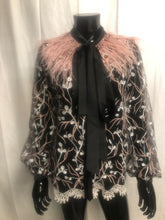 Load image into Gallery viewer, Fabulous feather shirt  pink sample sale £35