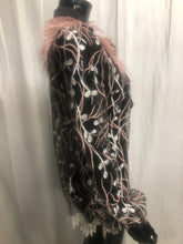 Load image into Gallery viewer, Fabulous feather shirt  pink sample sale £35