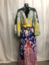 Load image into Gallery viewer, Mixed bright print maxi dress  sample sale £35