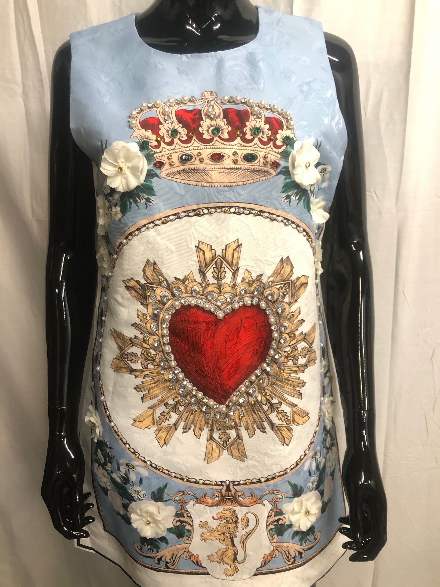 Crown and Heart sleeveless dress  NOW £35