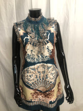 Load image into Gallery viewer, High neck ruffle patterned sleeveless dress NOW £35