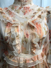 Load image into Gallery viewer, Beige and orange mini dress
