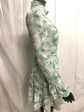 Load image into Gallery viewer, High neck floral mini dress