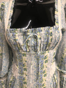 ditsy floral milkmaid mini dress NOW £35