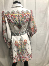 Load image into Gallery viewer, Paisley long sleeve dress with belt NOW £35