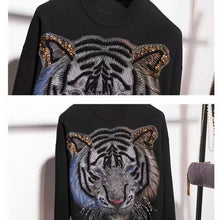 Load image into Gallery viewer, Tigers eyes black knitted set