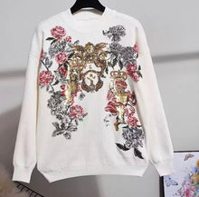 Load image into Gallery viewer, High Quality Queen&#39;s garden white  knitted set