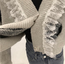 Load image into Gallery viewer, &#39;Absolutely Spot On&#39; with lace grey cardigan *WAS £85*