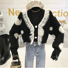 Load image into Gallery viewer, &#39;Absolutely Spot On&#39; with lace grey cardigan *WAS £85*