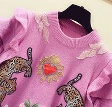 Load image into Gallery viewer, Wild at heart Applique jumper *WAS £75*