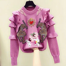 Load image into Gallery viewer, Wild at heart Applique jumper *WAS £75*