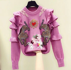 Wild at heart Applique jumper *WAS £75*