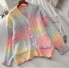 Load image into Gallery viewer, Chase the rainbow cardigan