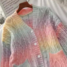 Load image into Gallery viewer, Chase the rainbow cardigan