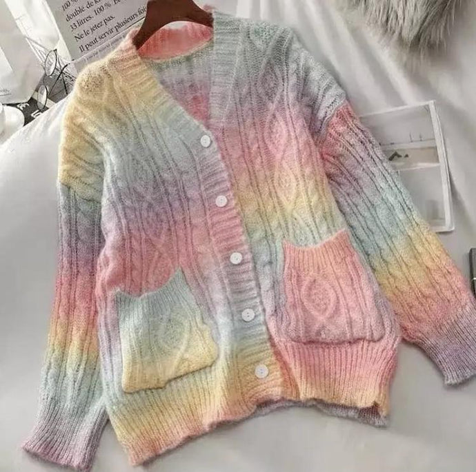 chase the rainbow cardigan sample sale