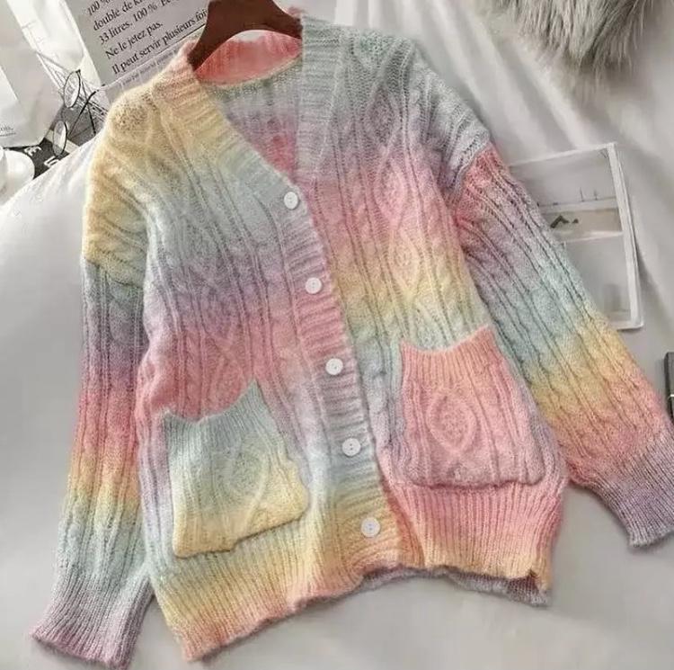 chase the rainbow cardigan sample sale