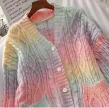 Load image into Gallery viewer, Chase the rainbow cardigan
