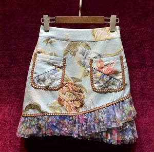 Mermazing lux jaquard skirt