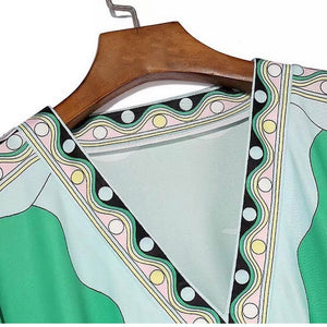 Mint Mix Maxi dress